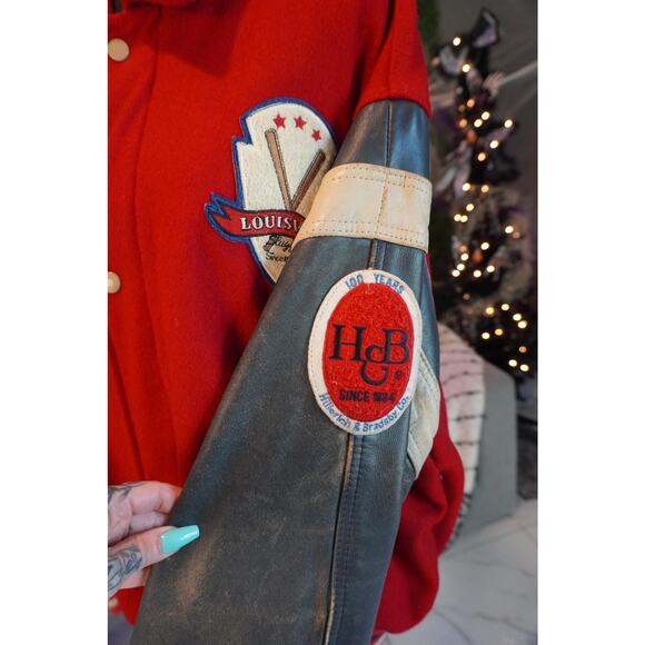 Vintage Louisville Slugger Letterman Jacket XL - Picture 4 of 10